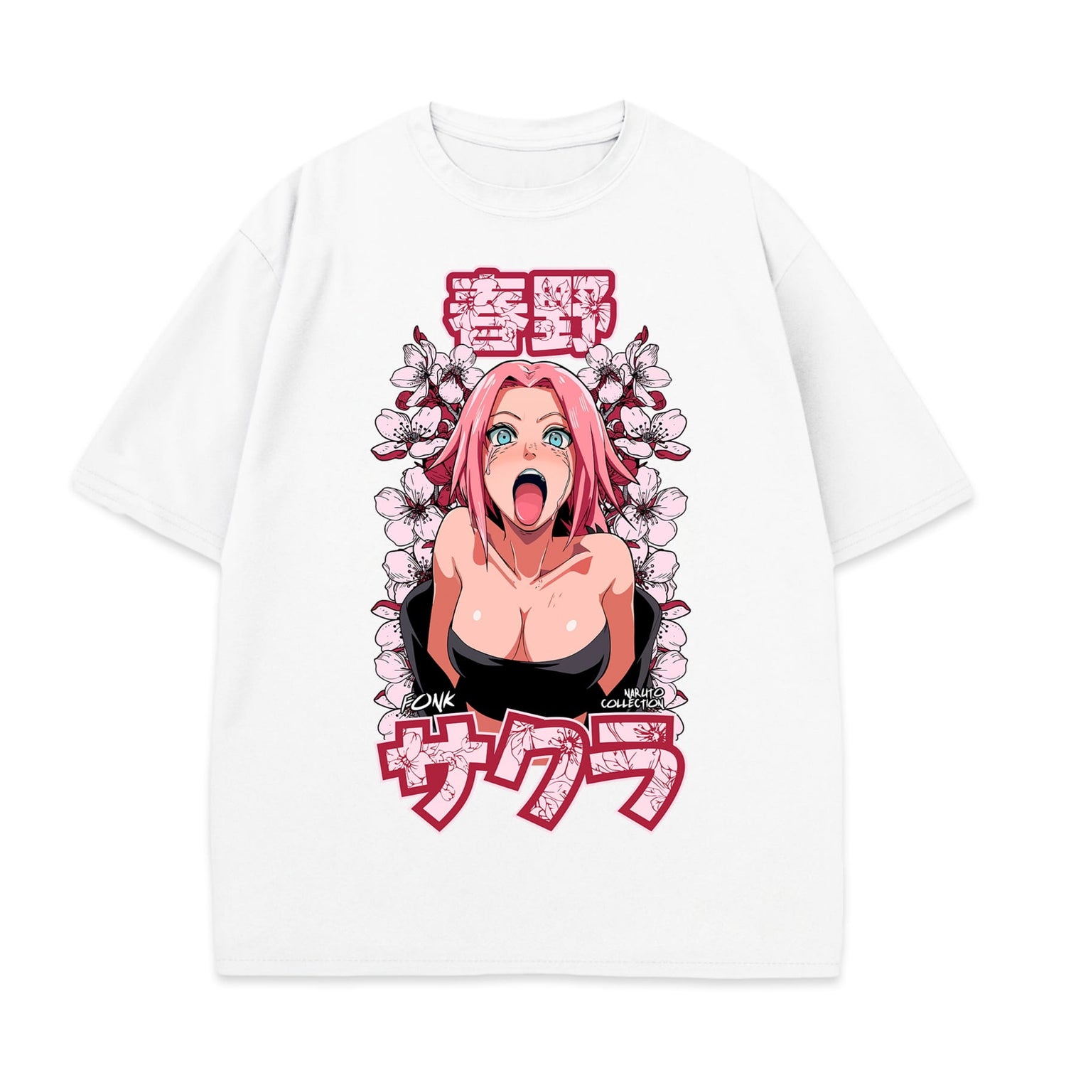 Naruto Shippuden Sakura 100% Bawełniana Koszulka Anime