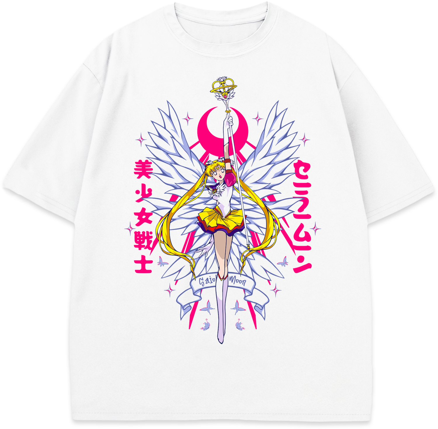 Anime Sailor Moon 100% Bawełniana Koszulka