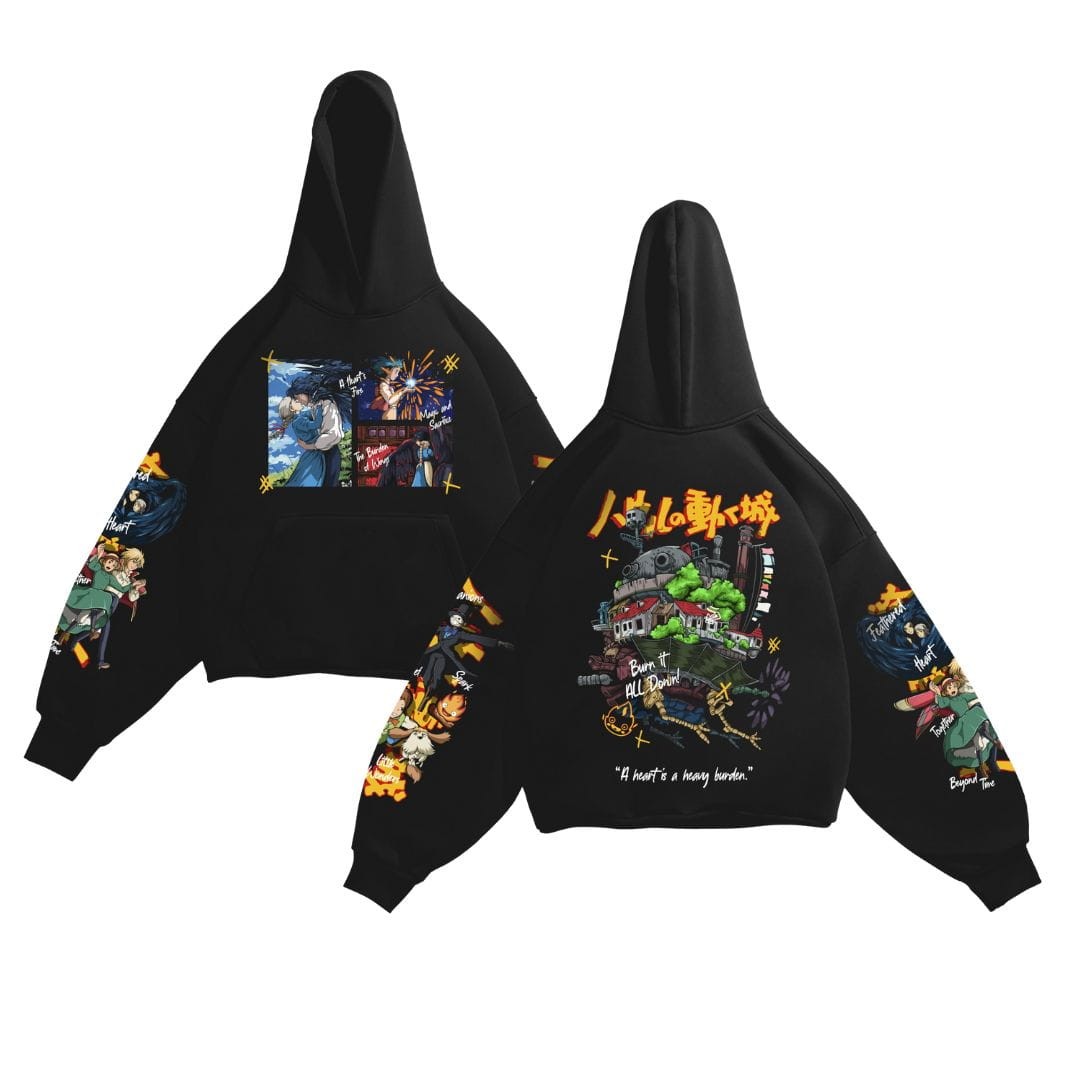 Howl's Moving Castle - Hayao Miyazaki Anime Cotton Hoodie
