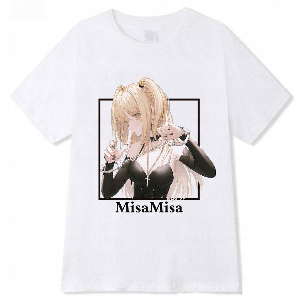Death Note Misa koszulka anime 100% bawełna