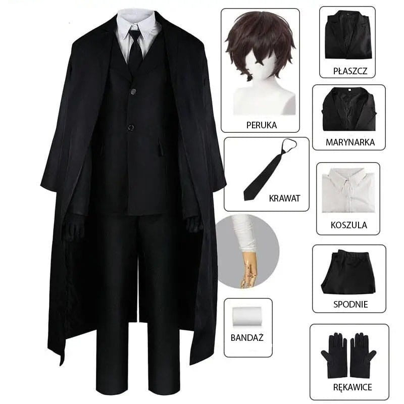Cosplay Set Anime Bungou Stray Dogs Osamu Dazai