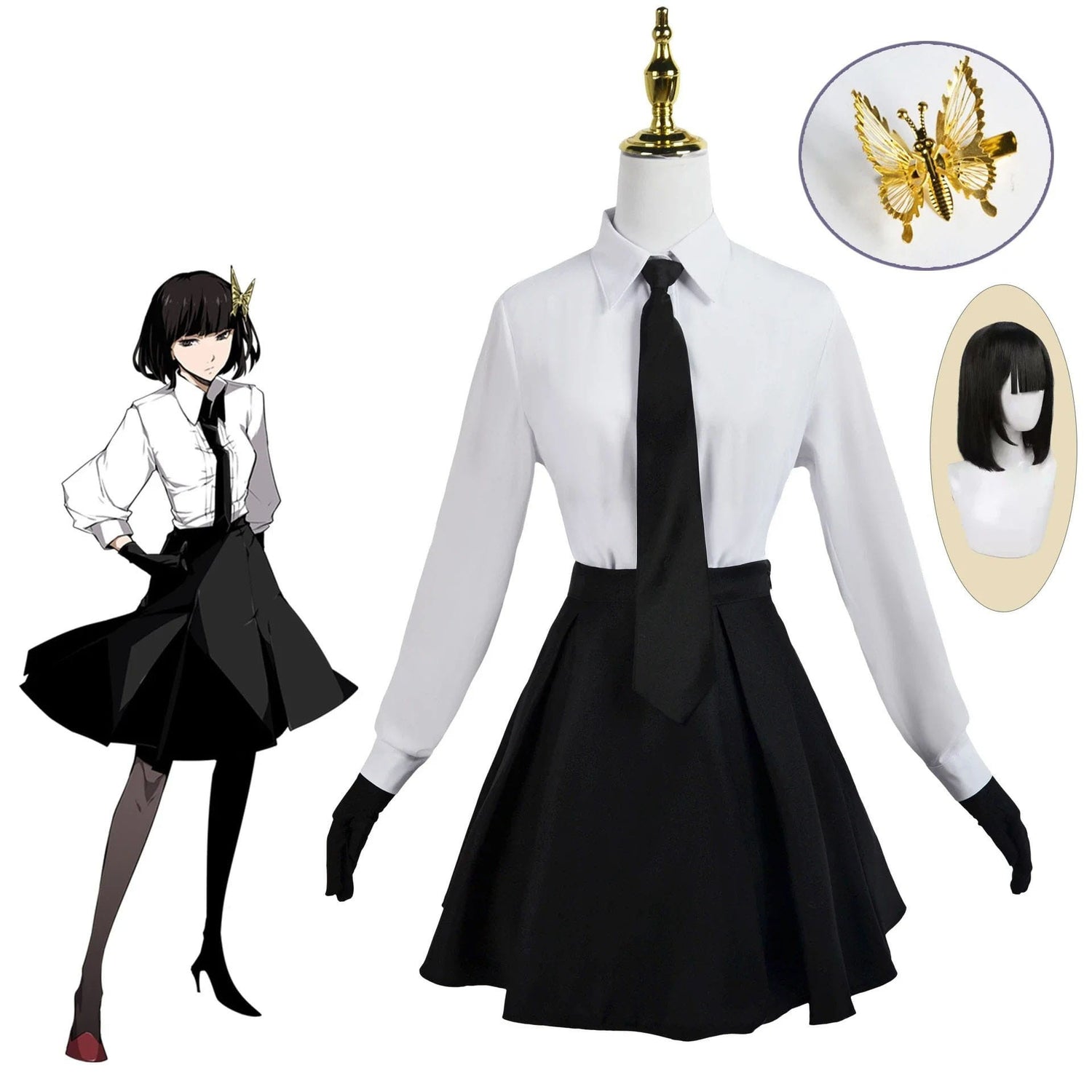 Cosplay Set Anime Bungou Stray Dogs Akiko Yosano