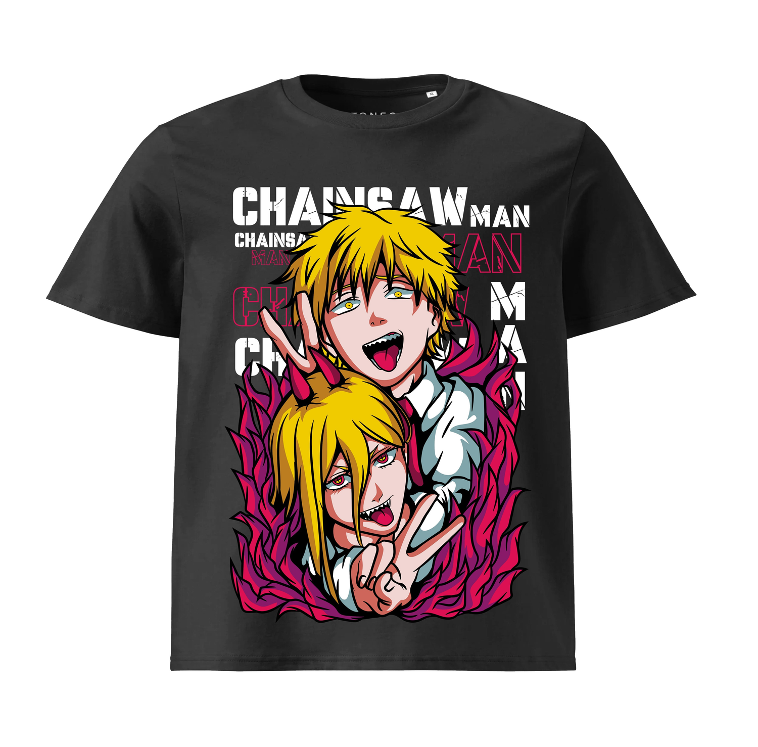 Koszulka Anime Chainsaw Man 100%