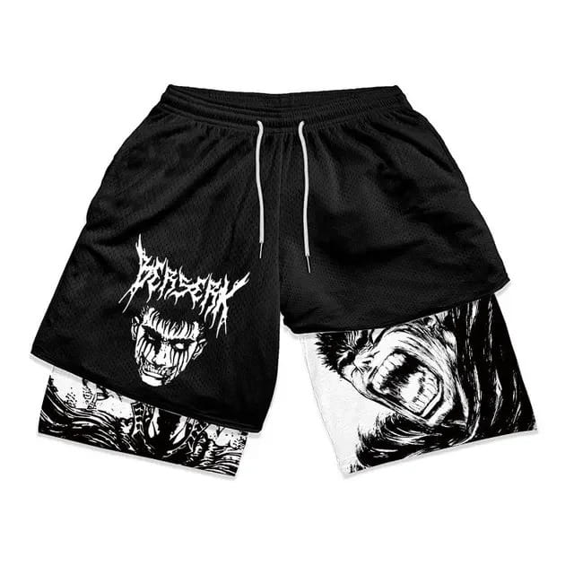 Berserk Anime Summer Sports Shorts