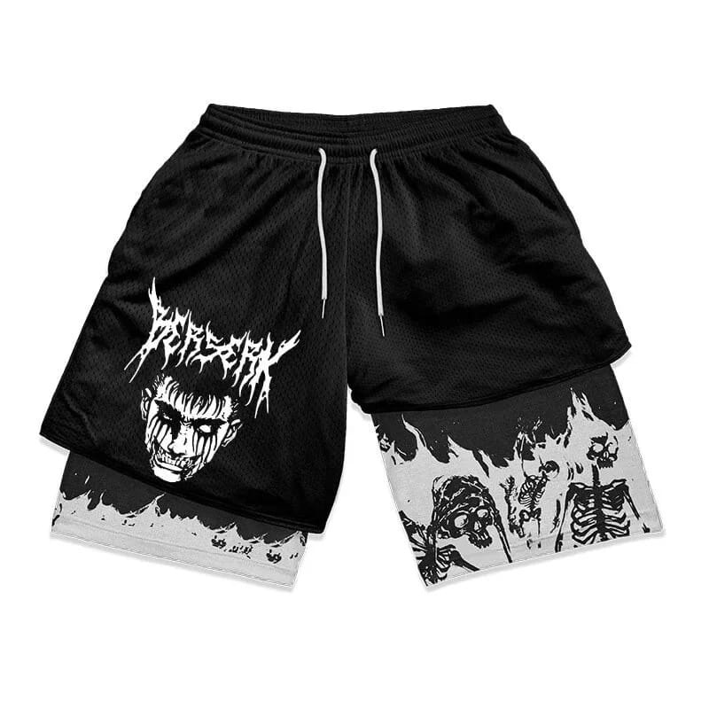 Berserk Anime Summer Sports Shorts