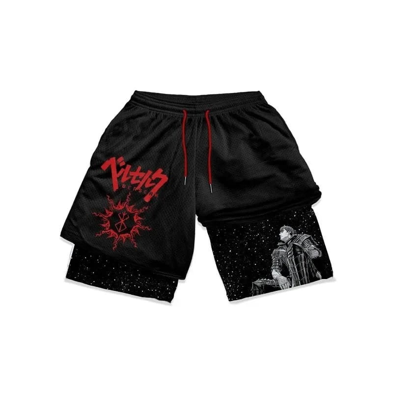 Berserk Anime Summer Sports Shorts