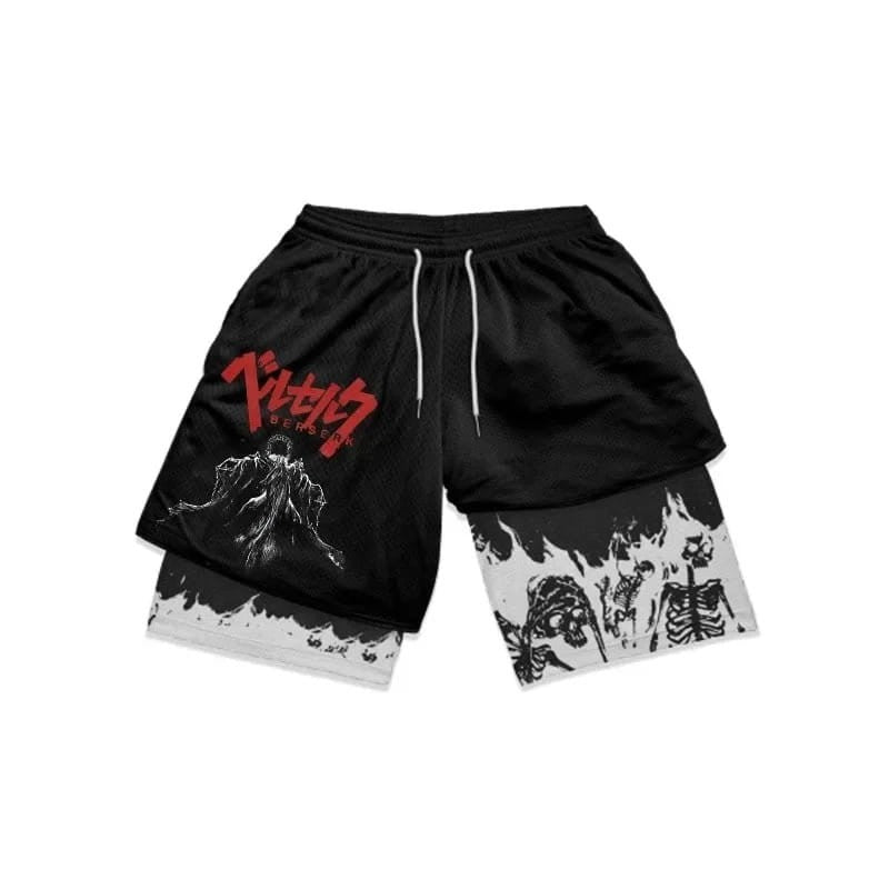 Berserk Anime Summer Sports Shorts