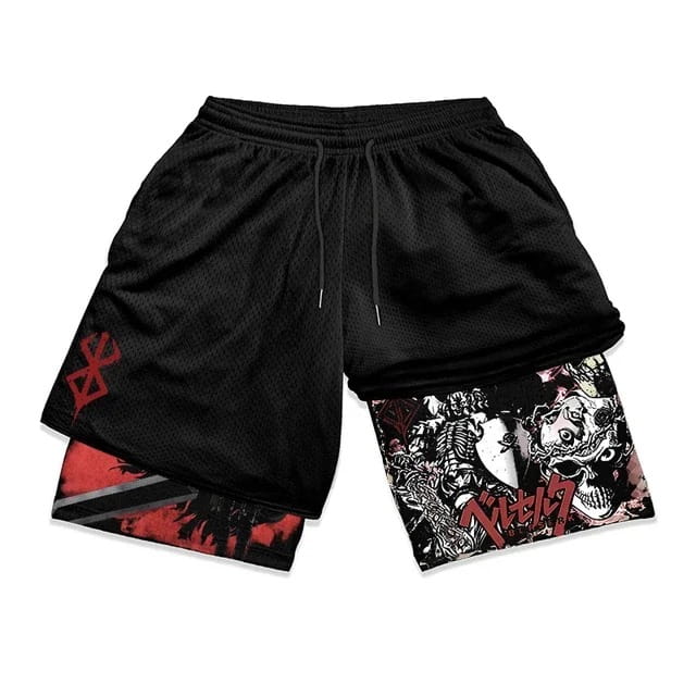 Berserk Anime Summer Sports Shorts