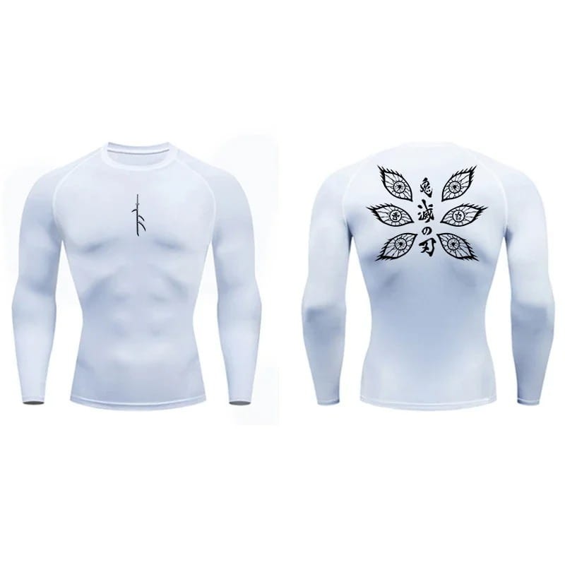 Demon Slayer Anime Long-Sleeve Gym Sports T-Shirt