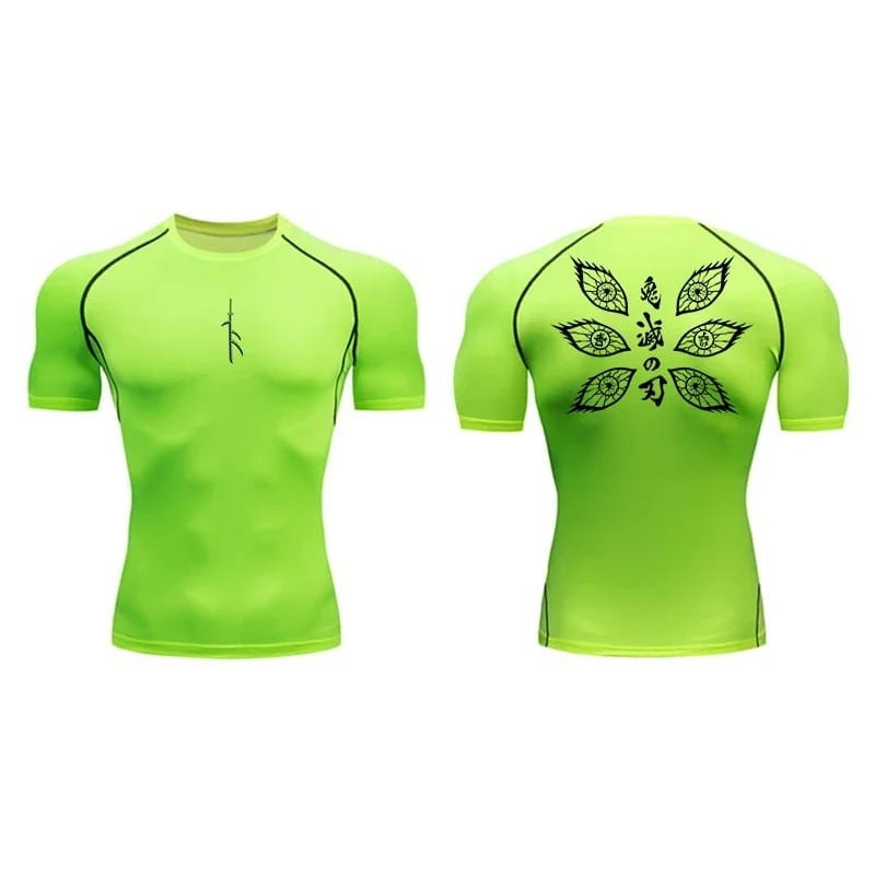Demon Slayer Anime Short-Sleeve Gym Sports T-Shirt