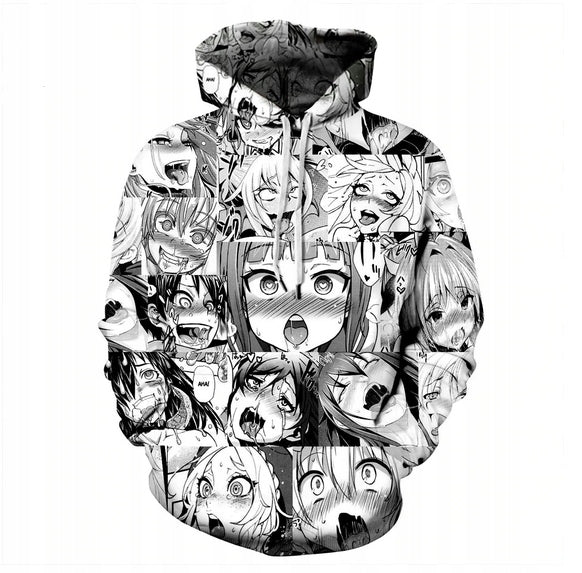 ANIME Ahegao Anime 3D Print Hoodie