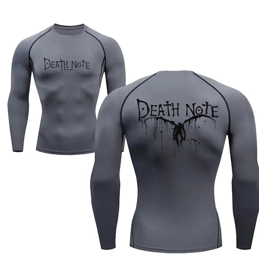 Death Note Anime Long-Sleeve Gym Sports T-Shirt