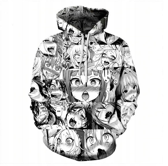 3D Print Hoodie ANIME Ahegao