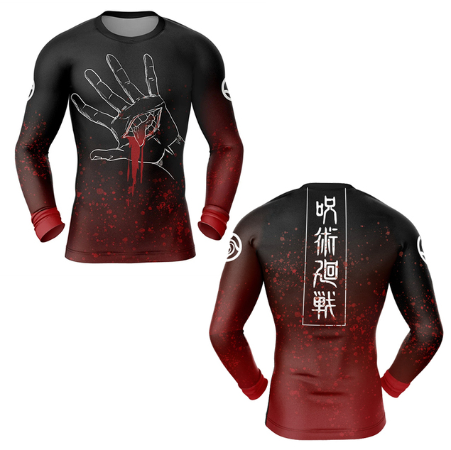 Anime Long-Sleeve Gym Sports T-Shirt Jujutsu Kaisen