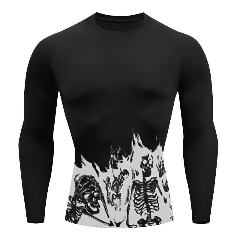 Anime Long-Sleeve Gym Sports T-Shirt