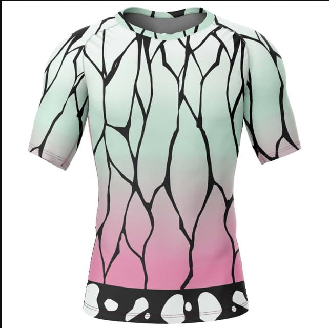 Anime Short-Sleeve Gym Sports T-Shirt Demon Slayer Shinobu Kocho