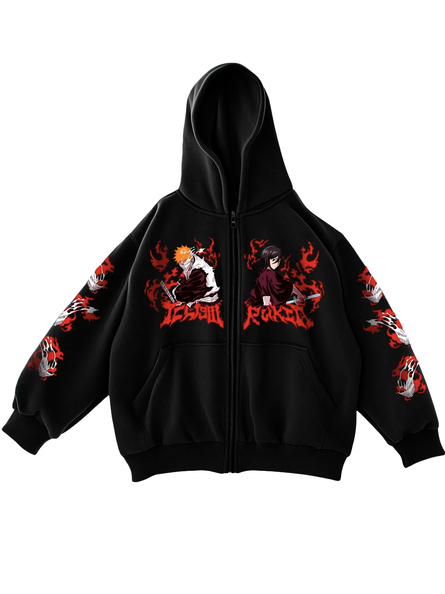 Rozpinana Bluza Bawełniana Anime Bleach -  do usunięcia