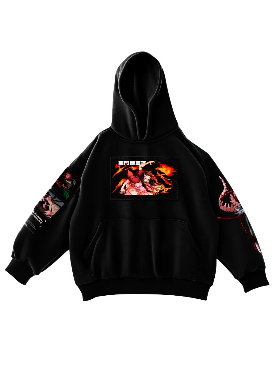 Anime Cotton Hoodie Demon Slayer Nezuko