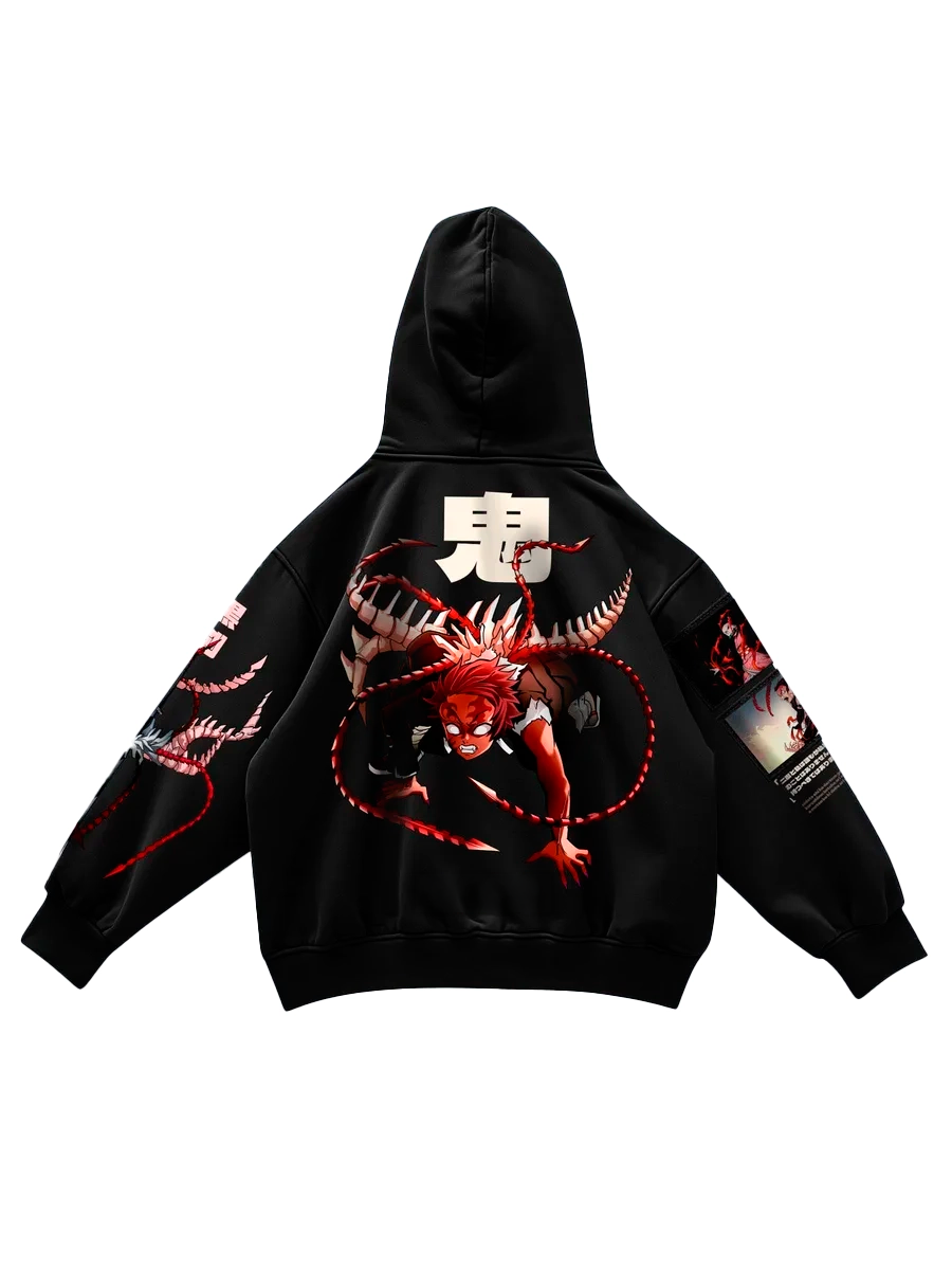 Anime Cotton Hoodie Demon Slayer Nezuko