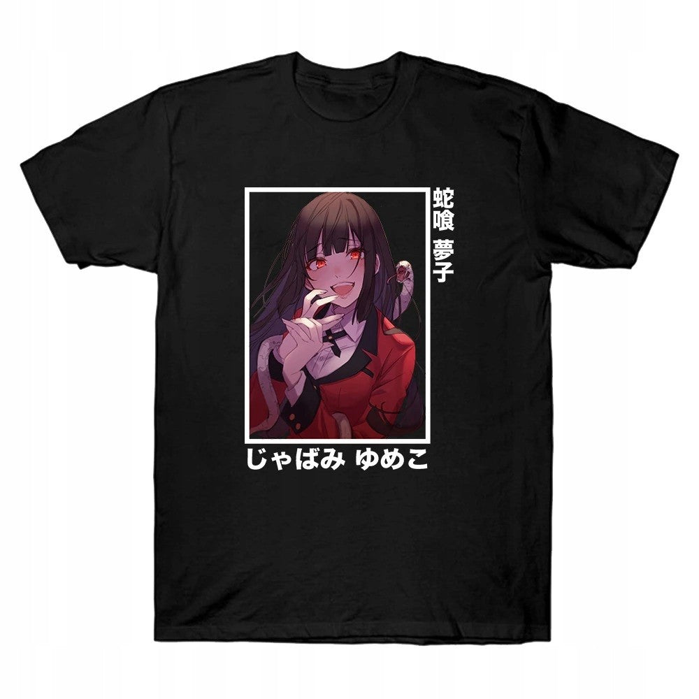Koszulka T-shirt Anime 100% Bawełna Kakegurui Yumeko