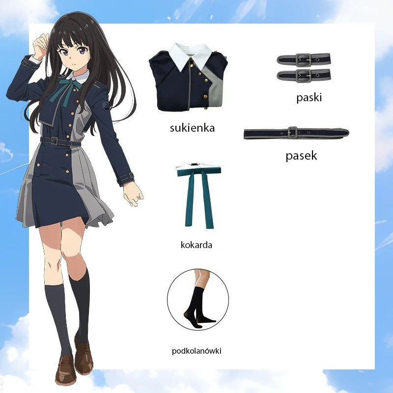 Anime Cosplay Costume Lycoris Recoil Takina Inoue