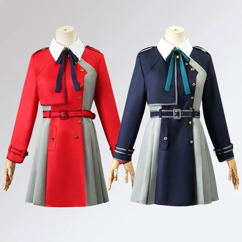 Anime Cosplay Costume Lycoris Recoil Chisato Nishikigi