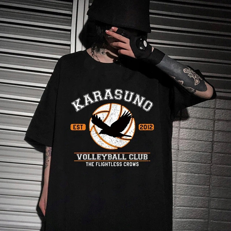 Karasuno High School 100% Cotton Anime T-Shirt