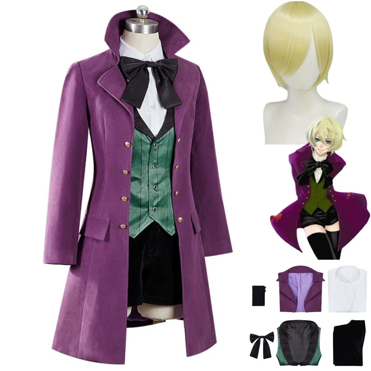 Anime Cosplay Costume Black Butler Alois Trancy