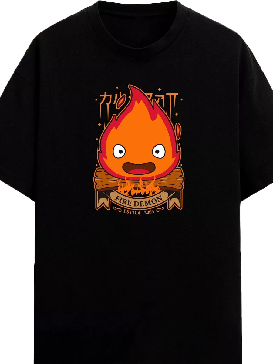 T-shirt anime "Ruchomy Zamek Hauru" 100% bawełna