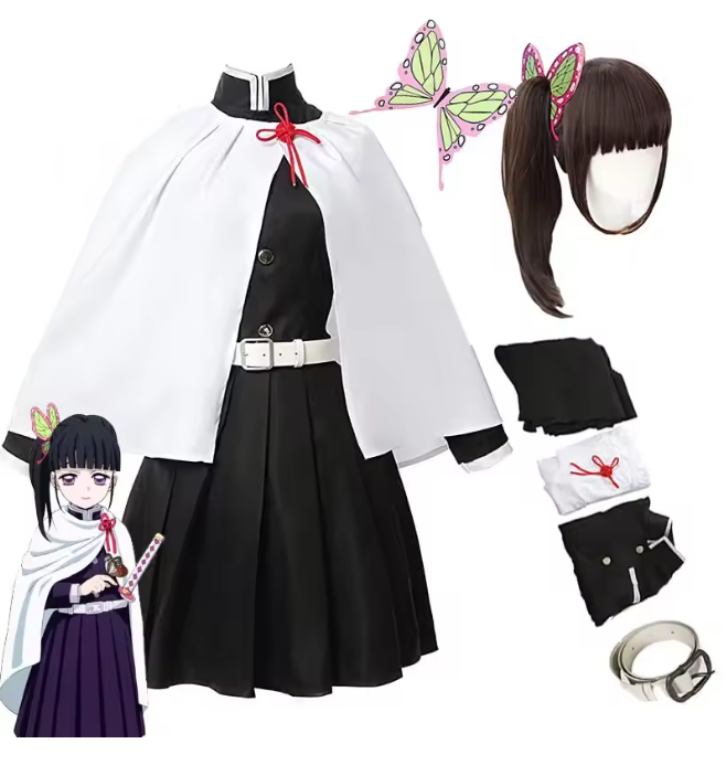 Cosplay Tsuyuri Kanao Set Demon Slayer