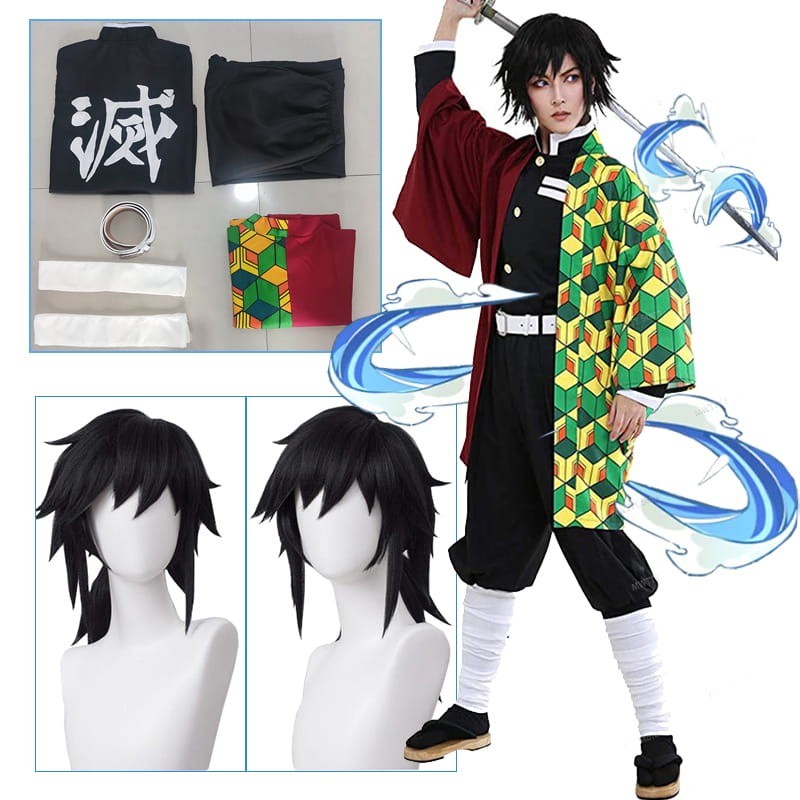 Cosplay Tomioka Giyuu Set Demon Slayer