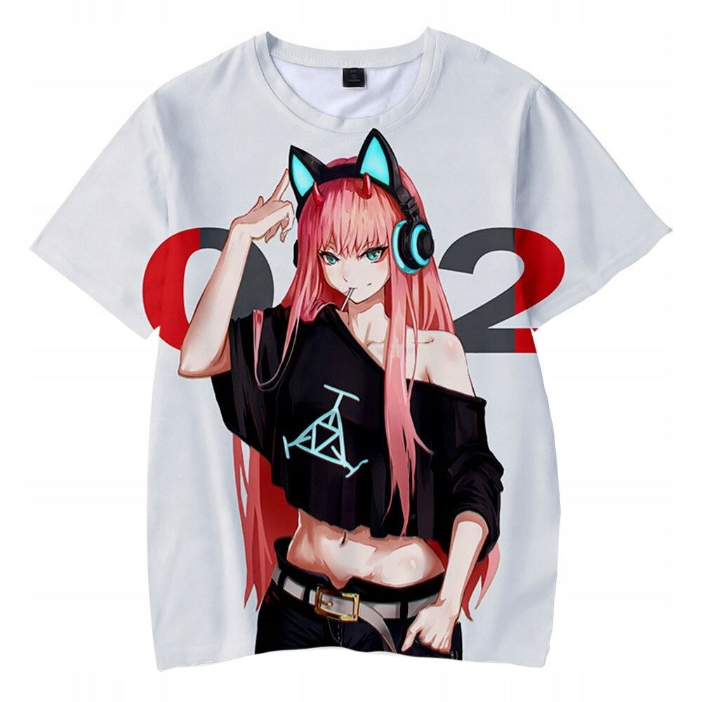 Anime 3D Print T-Shirt Darling in the Franxx