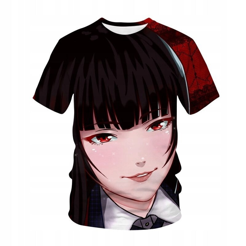Anime 3D Print T-Shirt Kakegurui