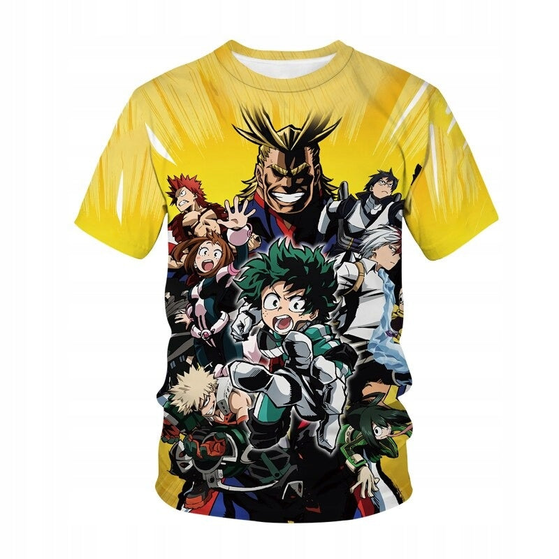 Anime 3D Print T-Shirt My Hero Academia