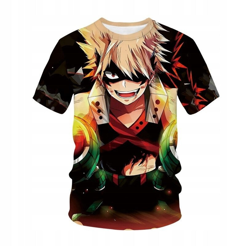 Anime 3D Print T-Shirt My Hero Academia