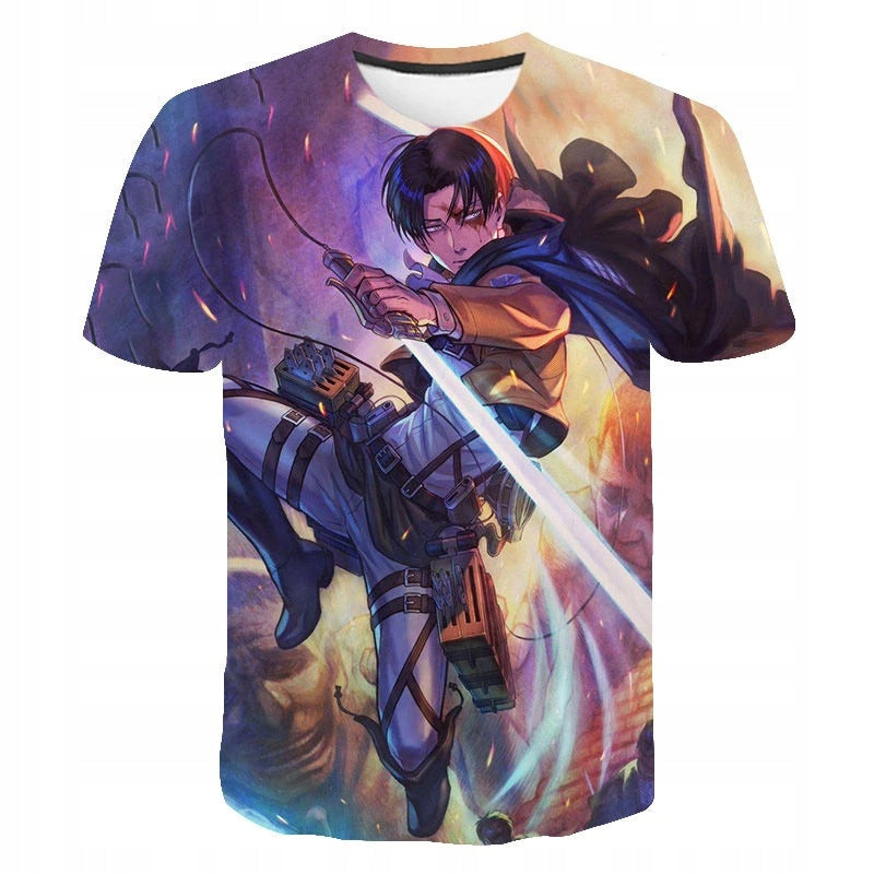 Anime 3D Print T-Shirt Attack on Titan