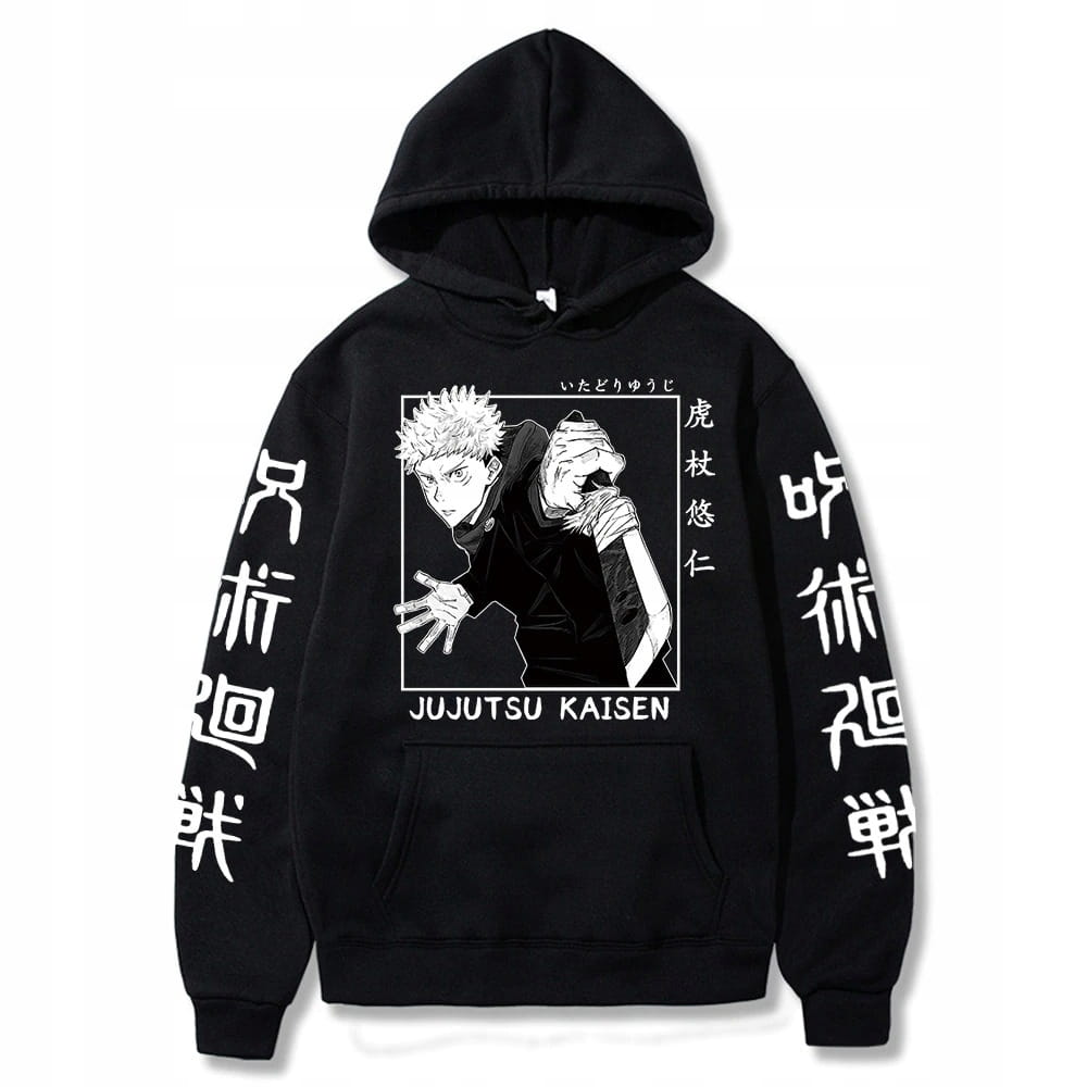 Bluza bawełniana z kapturem Anime Jujutsu Kaisen