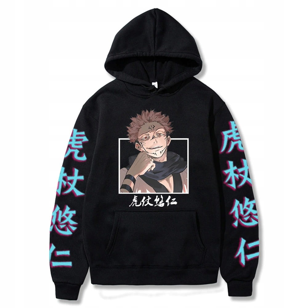 Bluza bawełniana z kapturem Jujutsu Kaisen Anime