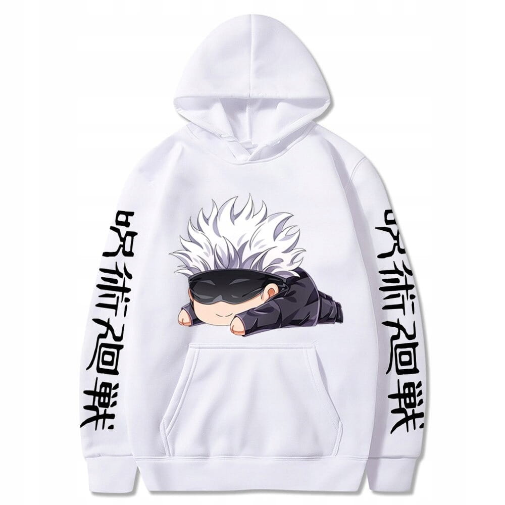 Jujutsu Kaisen Satoru Gojo Anime Bawełniana Bluza z Kapturem