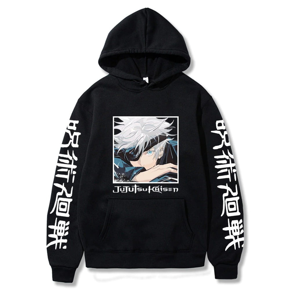 Bluza bawełniana z kapturem Jujutsu Kaisen Satoru Gojo Anime