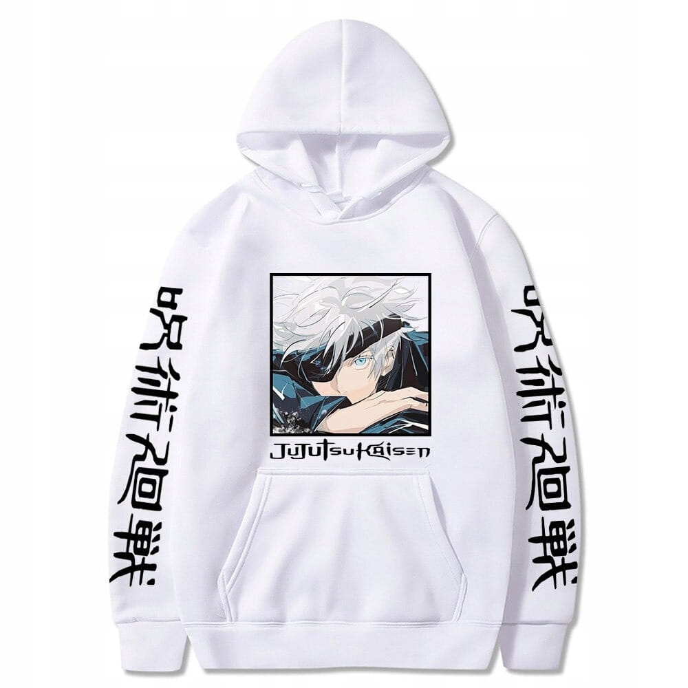 Bluza bawełniana z kapturem Jujutsu Kaisen Satoru Gojo Anime