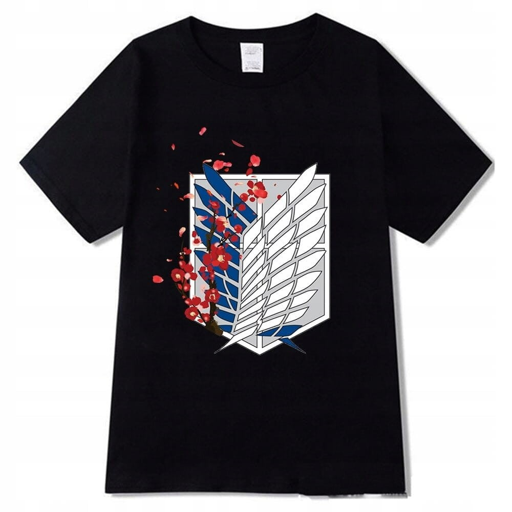 Attack on Titan Scout Regiment Emblem 100% Cotton Anime T-Shirt