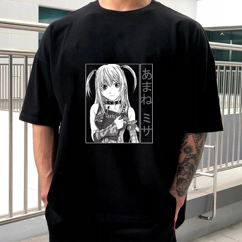 Death Note Misa Amane Koszulka Anime 100% Bawełna