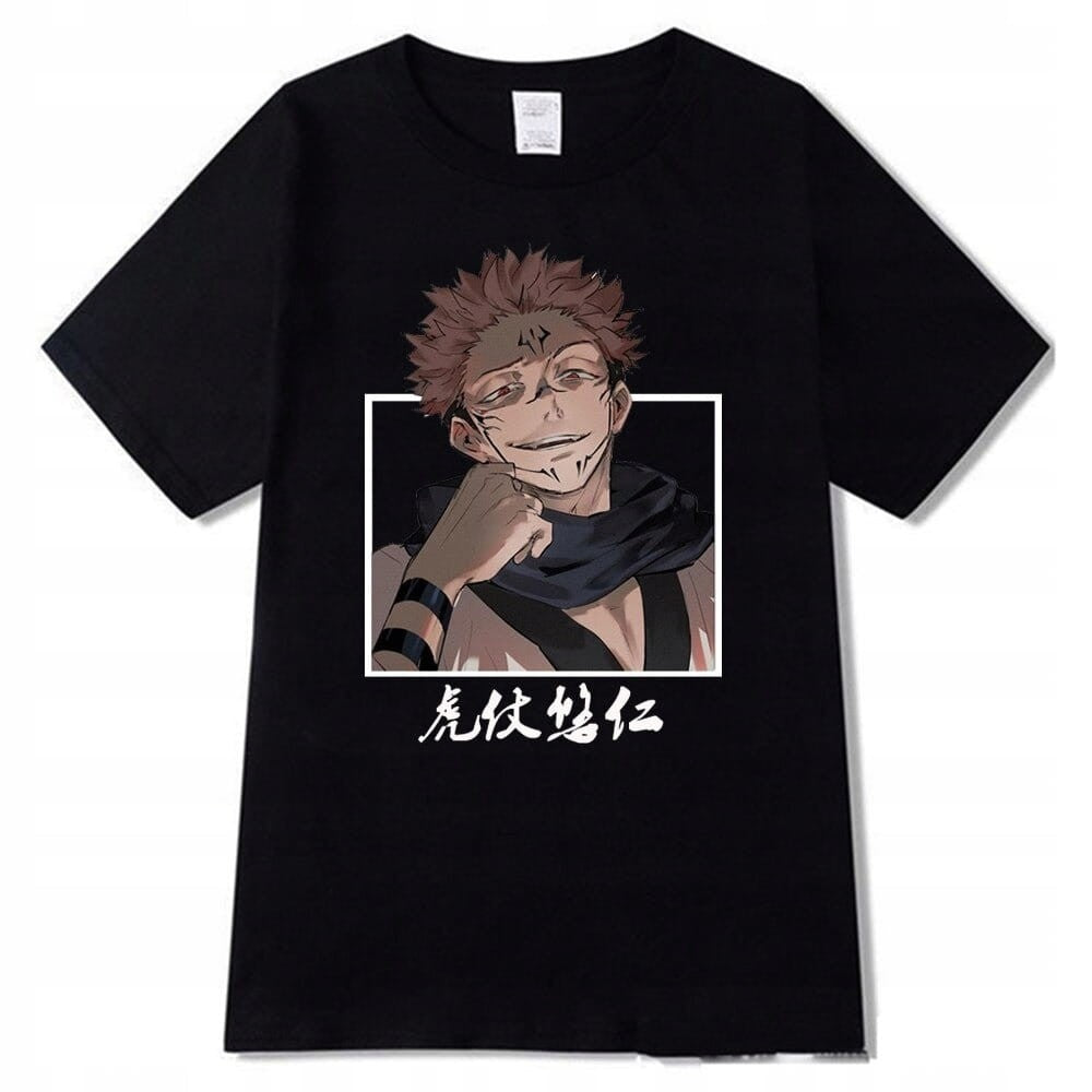 Manga Jujutsu Kaisen Yuji Itadori 100% Cotton Anime T-Shirt