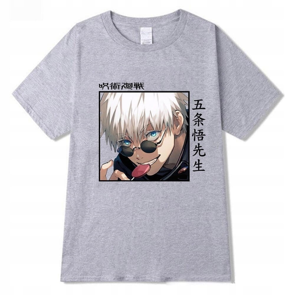 Manga Jujutsu Kaisen Satoru Gojo 100% Cotton Anime T-Shirt