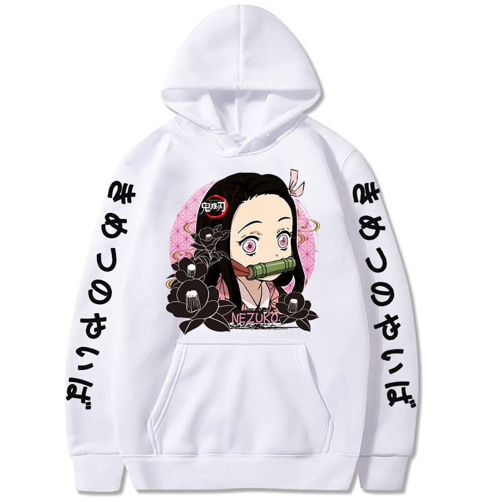 Demon Slayer Nezuko Kamado Anime Bawełniana Bluza z Kapturem