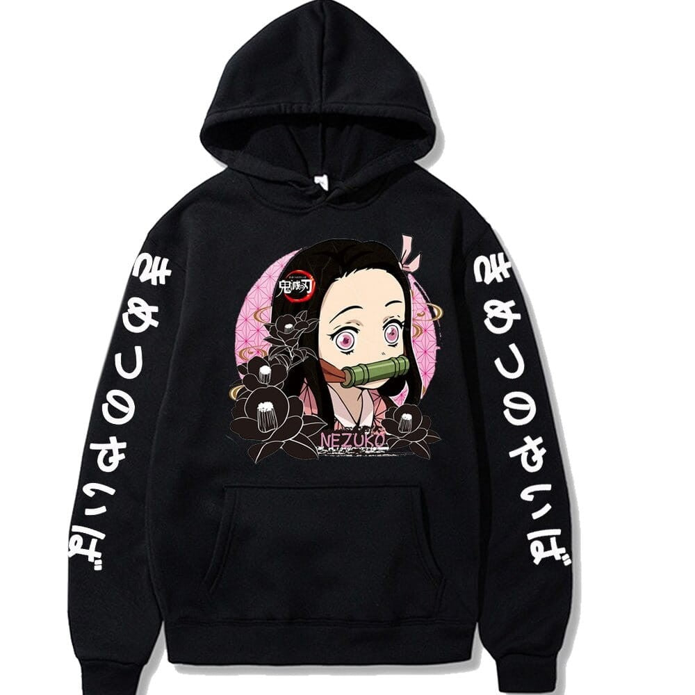 Demon Slayer Nezuko Kamado Anime Bawełniana Bluza z Kapturem