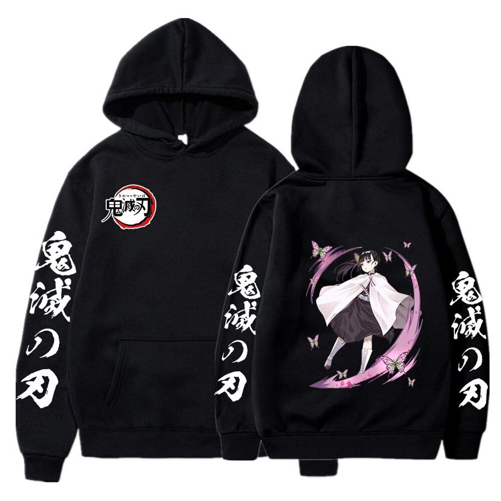 Anime Oversized Cotton Hoodie Demon Slayer Kanao