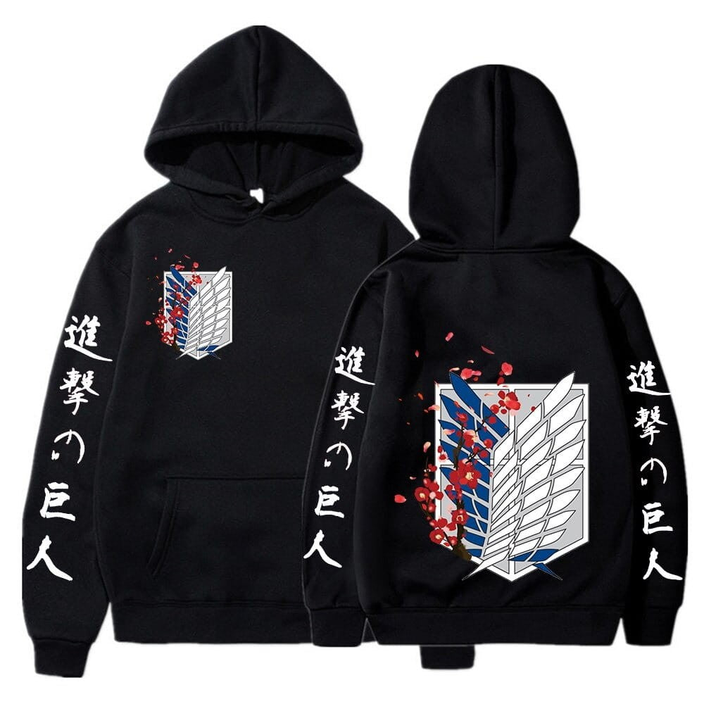 Anime Oversized Cotton Hoodie Attack on Titan