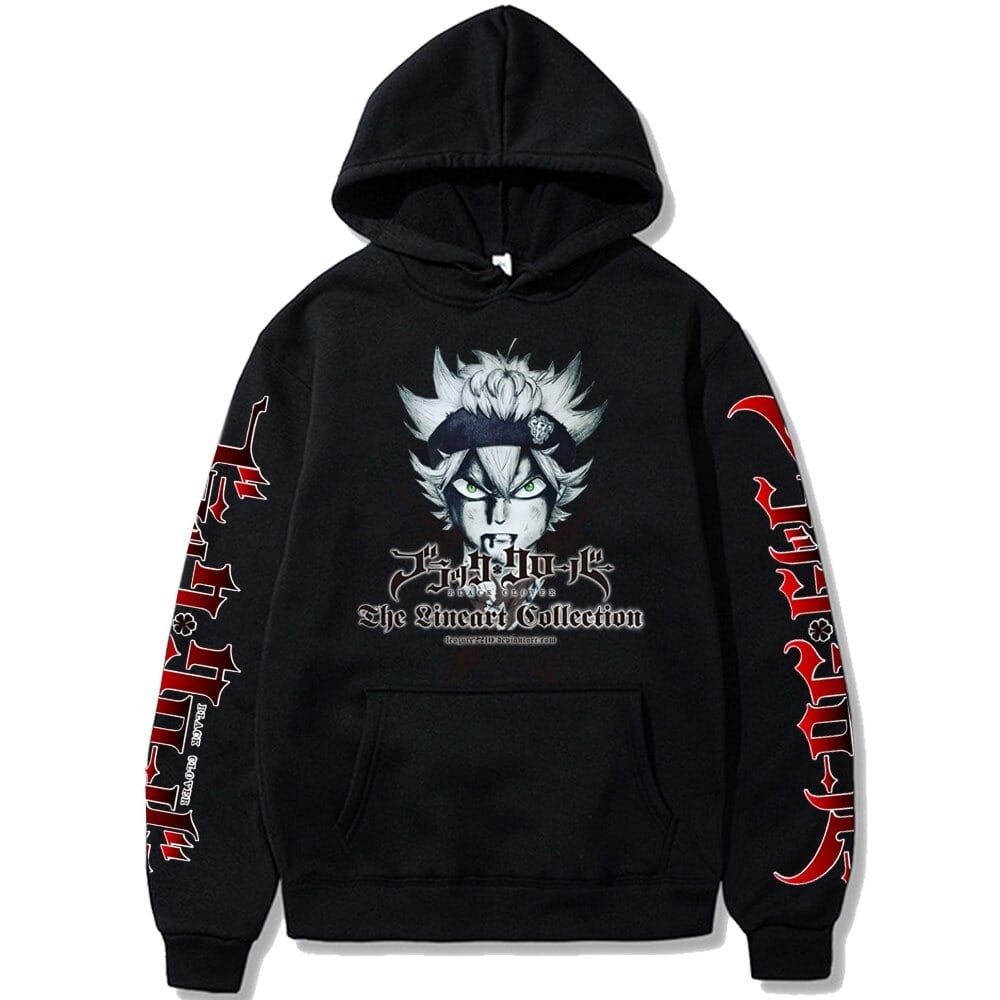 Black Clover Asta Anime Cotton Hoodie